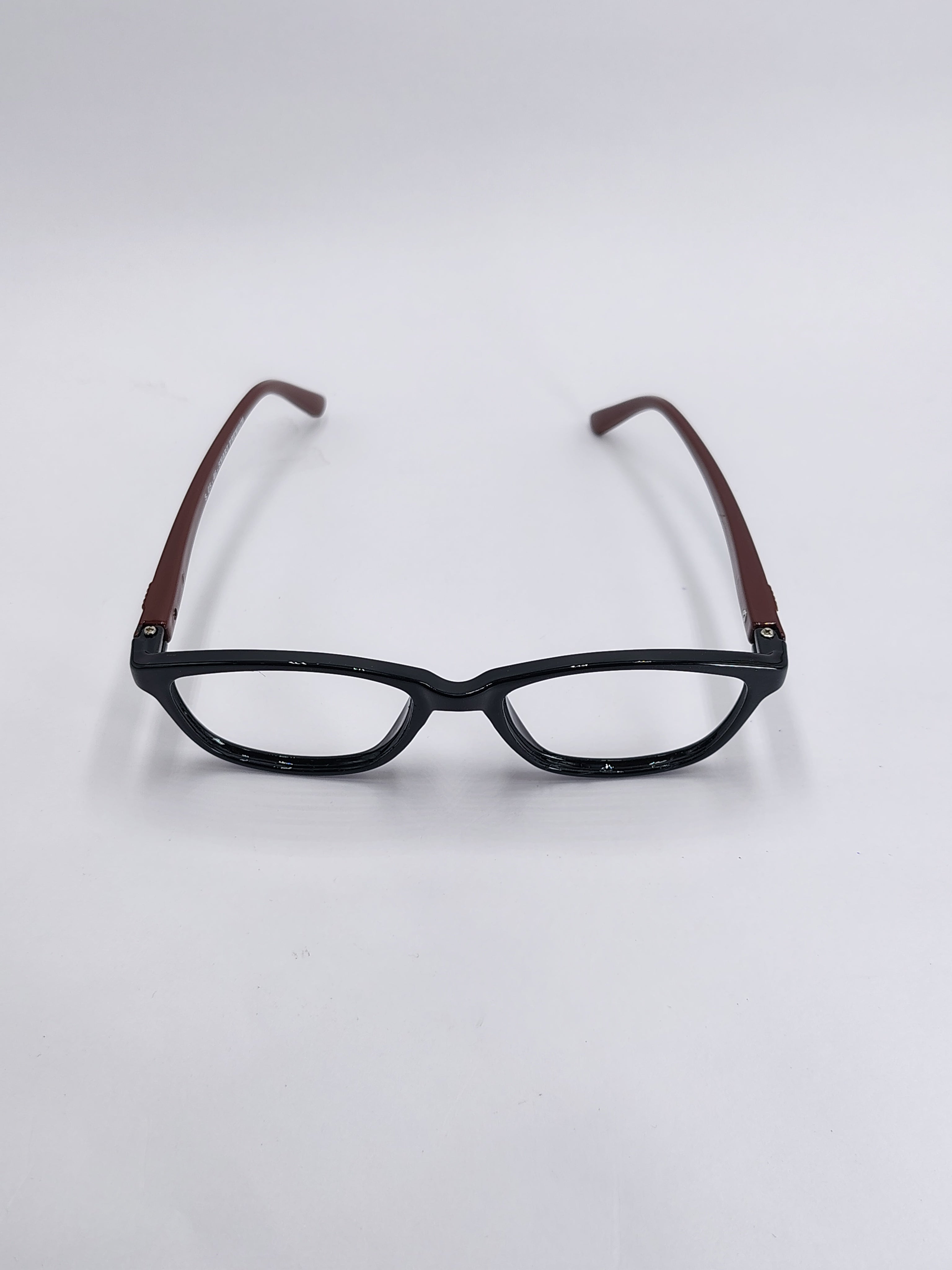 vision plus glossy black and brown frame