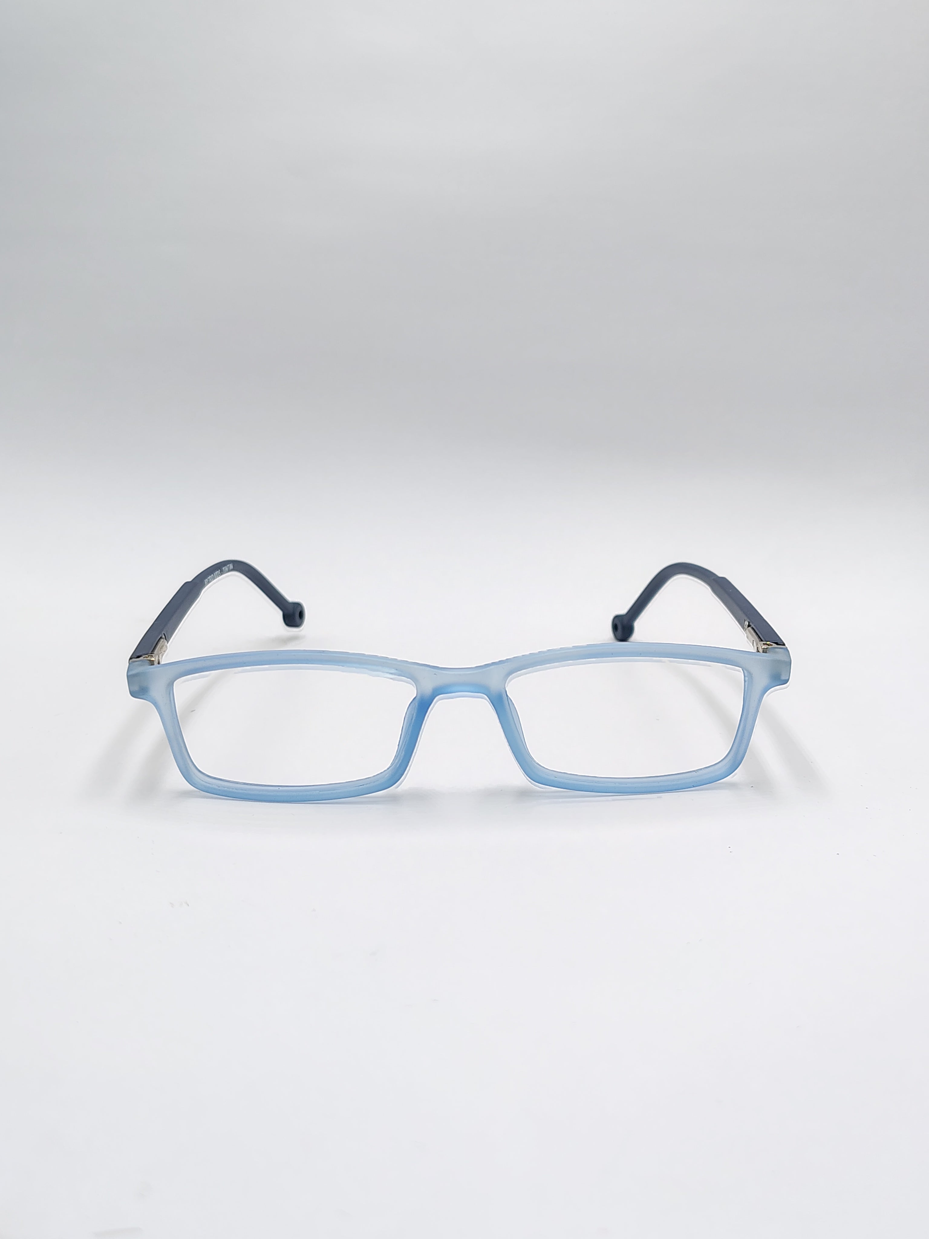 vision plus matte sky blue and black frame