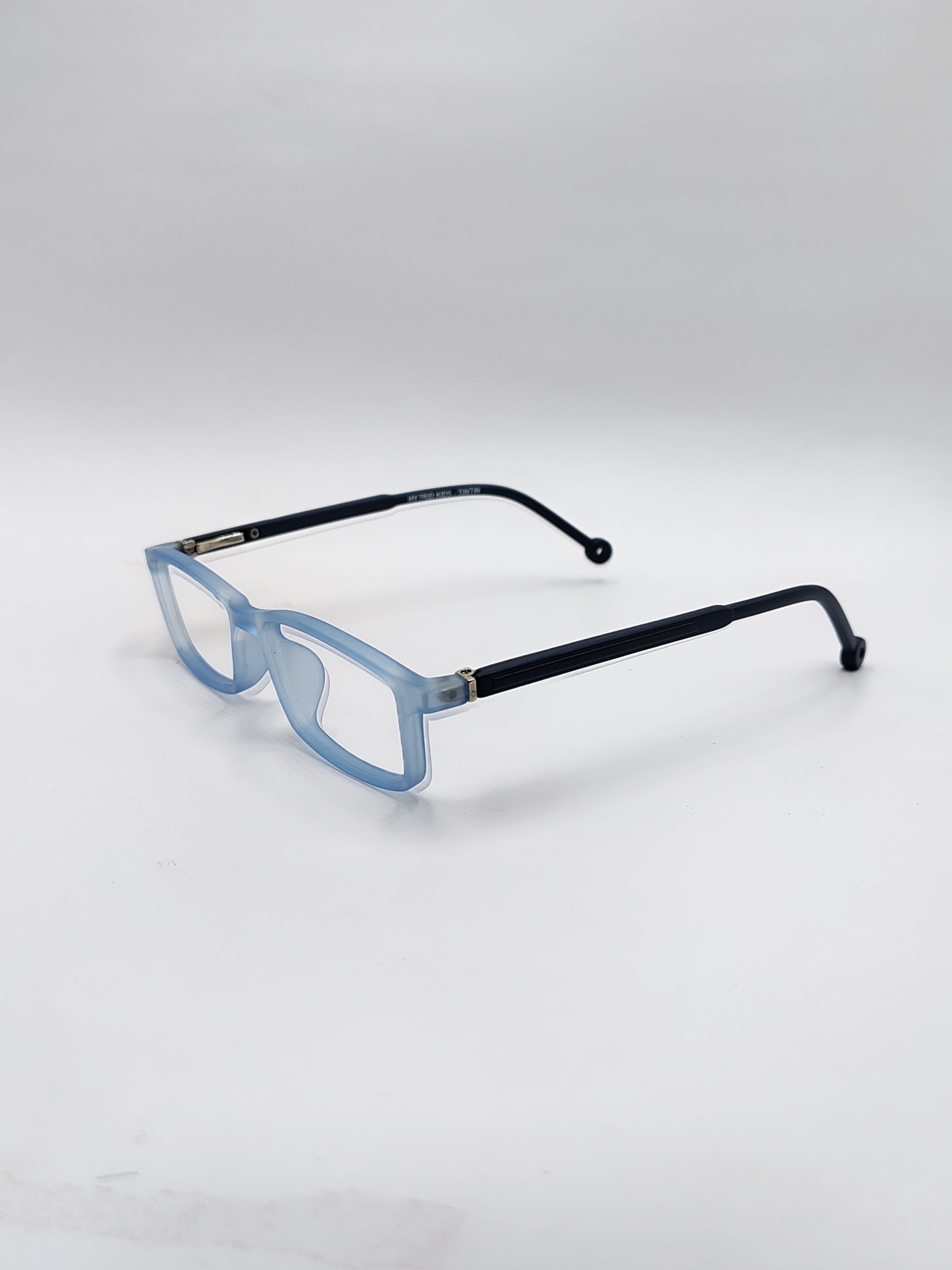 vision plus matte sky blue and black frame