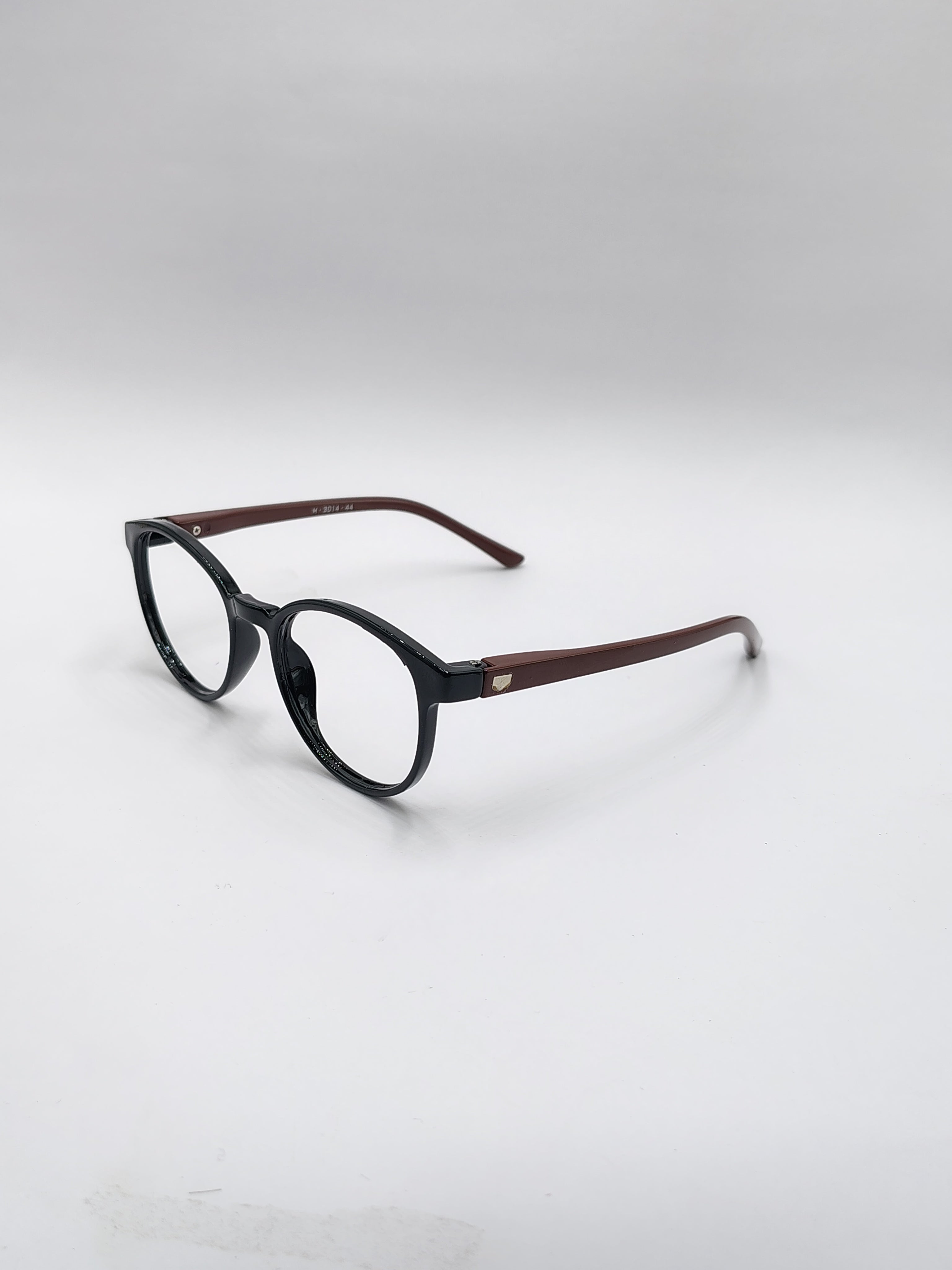 vision plus glossy black and brown frame