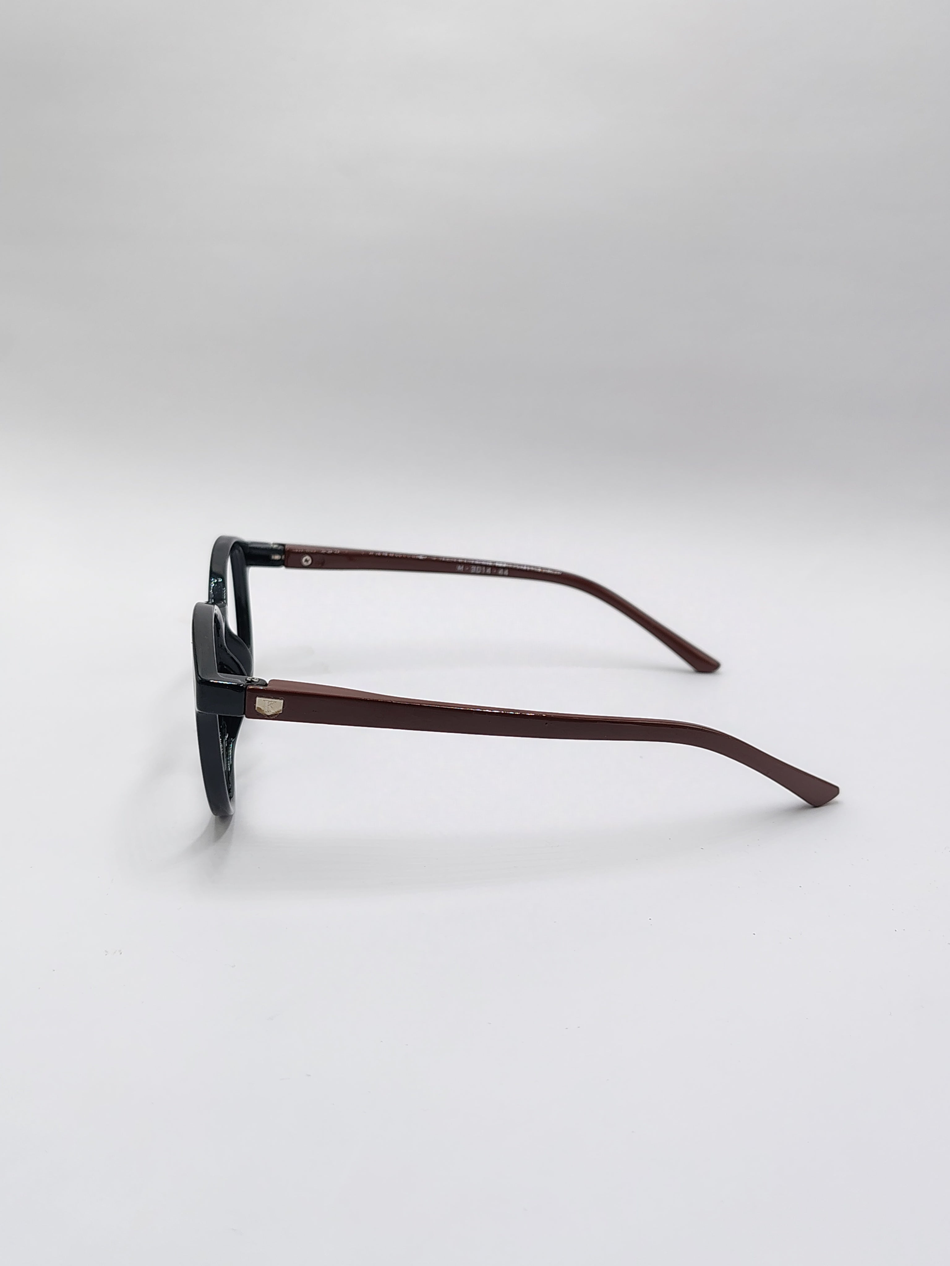 vision plus glossy black and brown frame