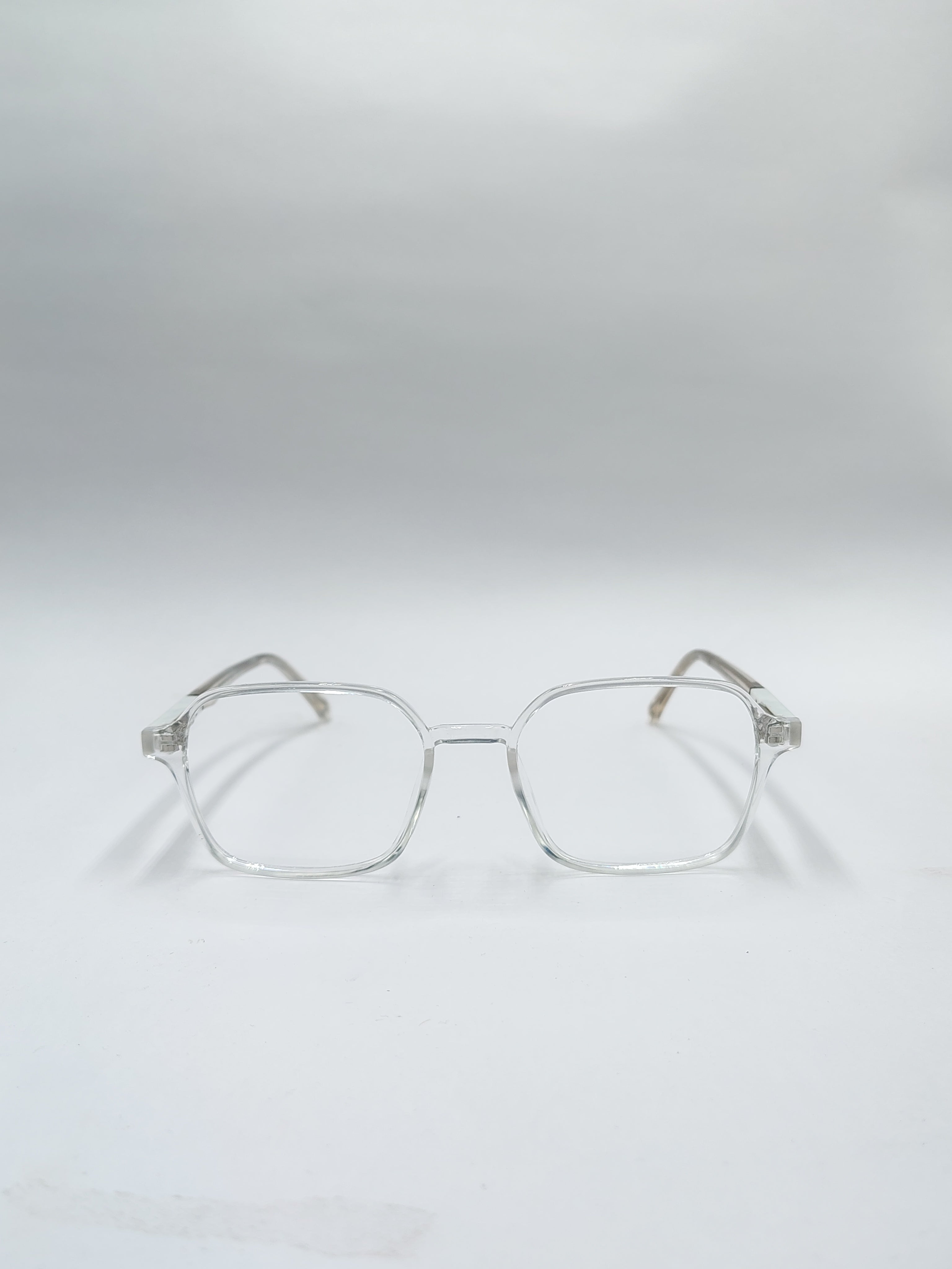 vision plus clear white frame