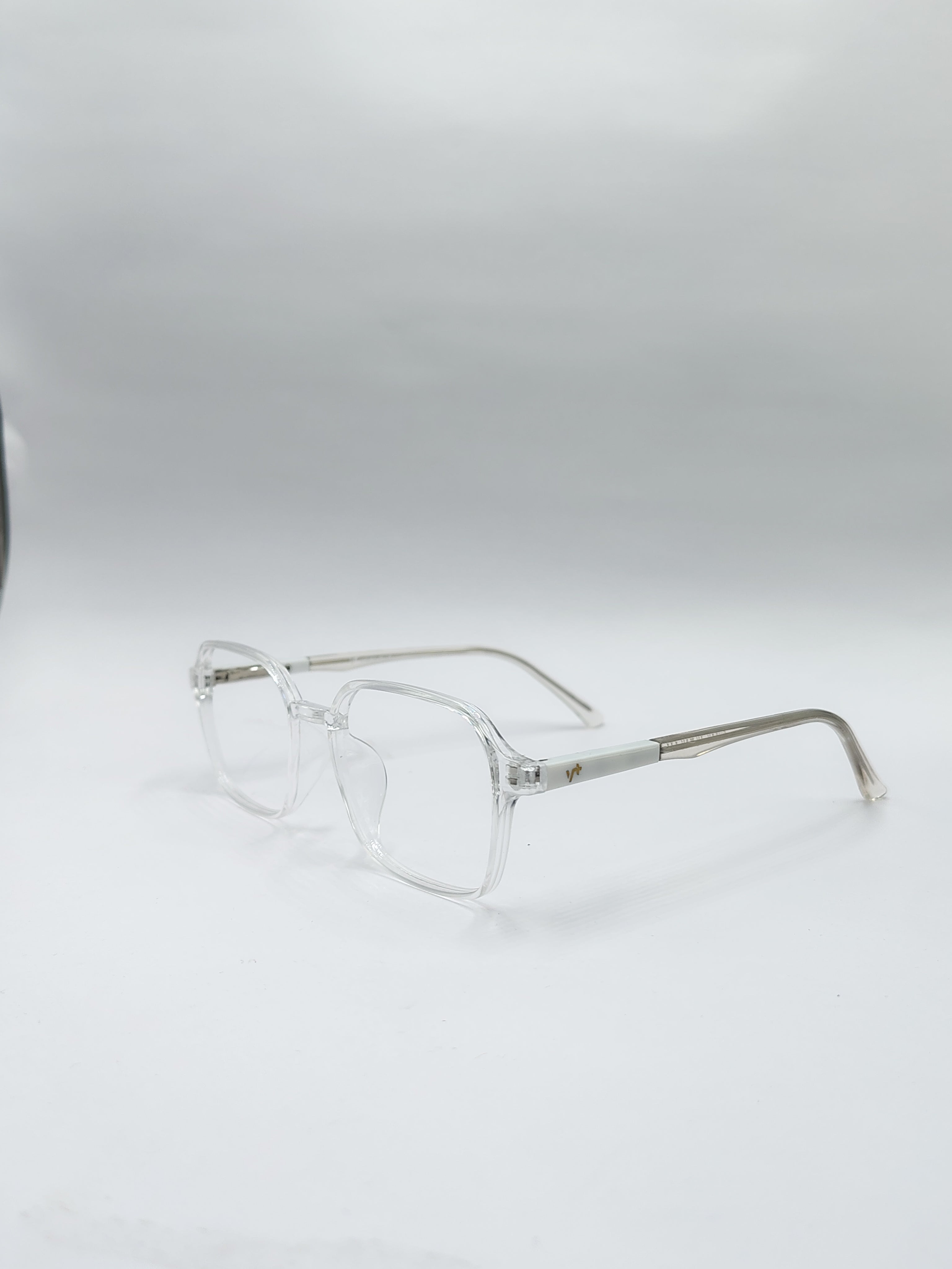 vision plus clear white frame