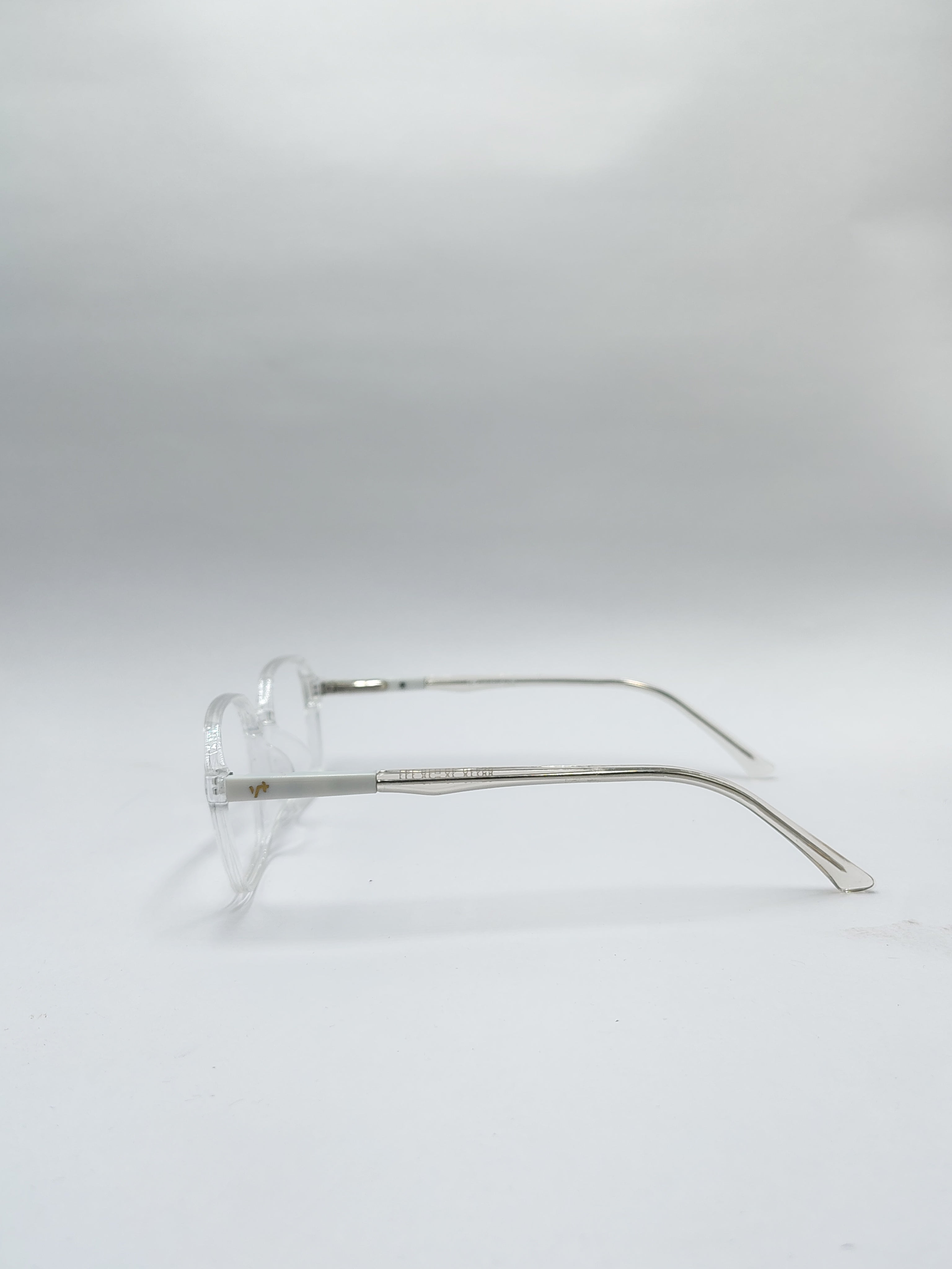 vision plus clear white frame