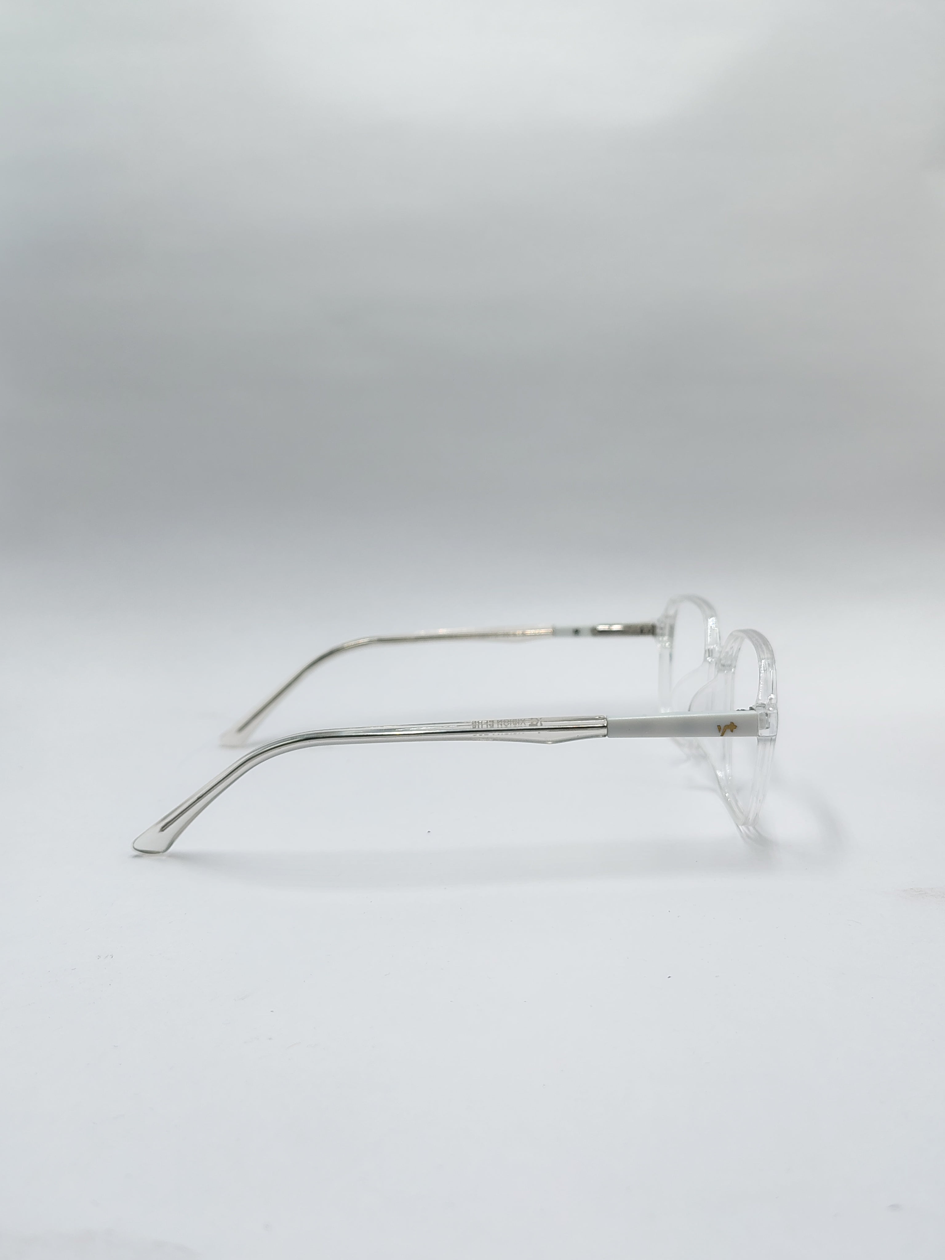 vision plus clear white frame