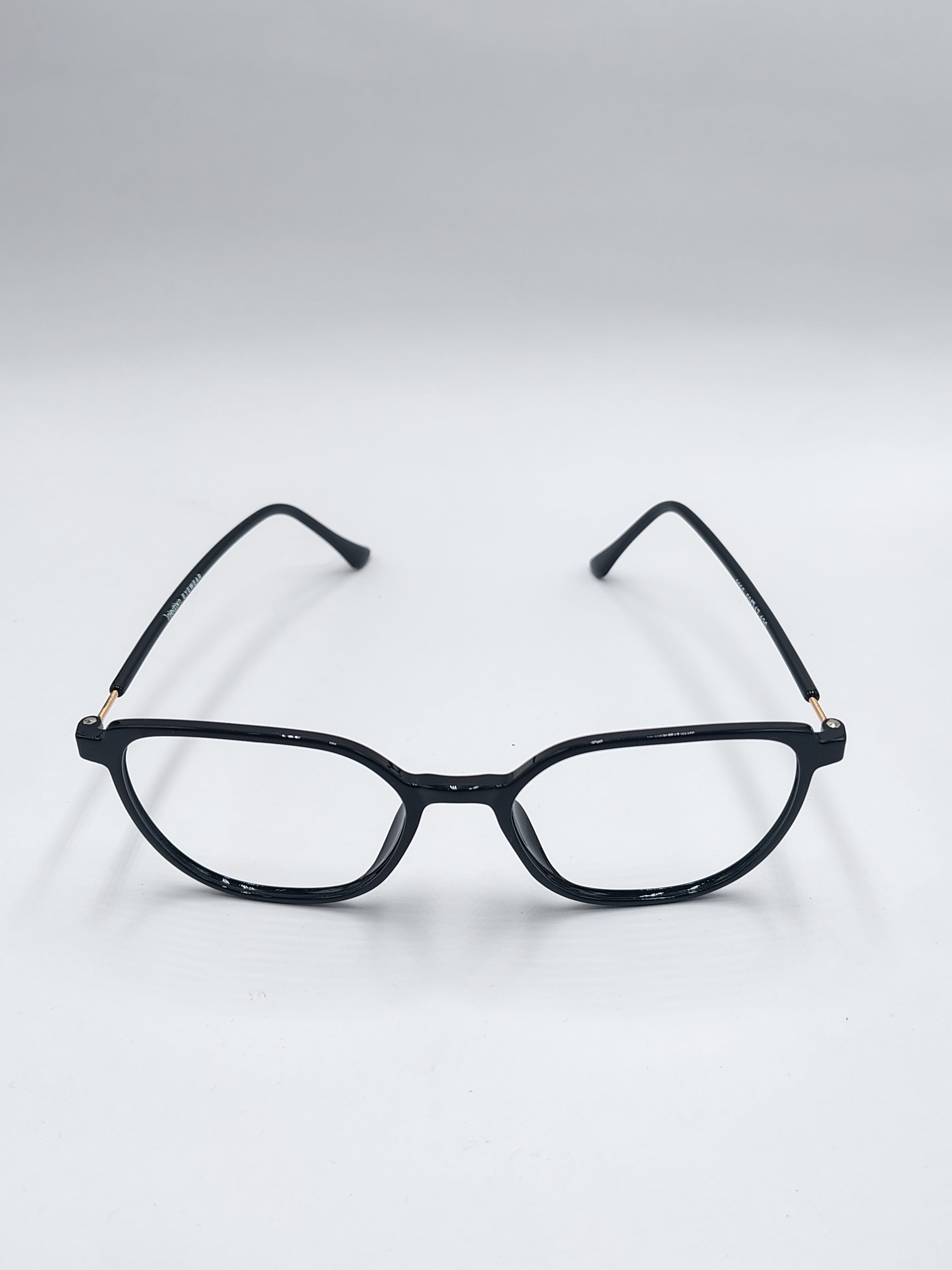 vision plus shiny black frame