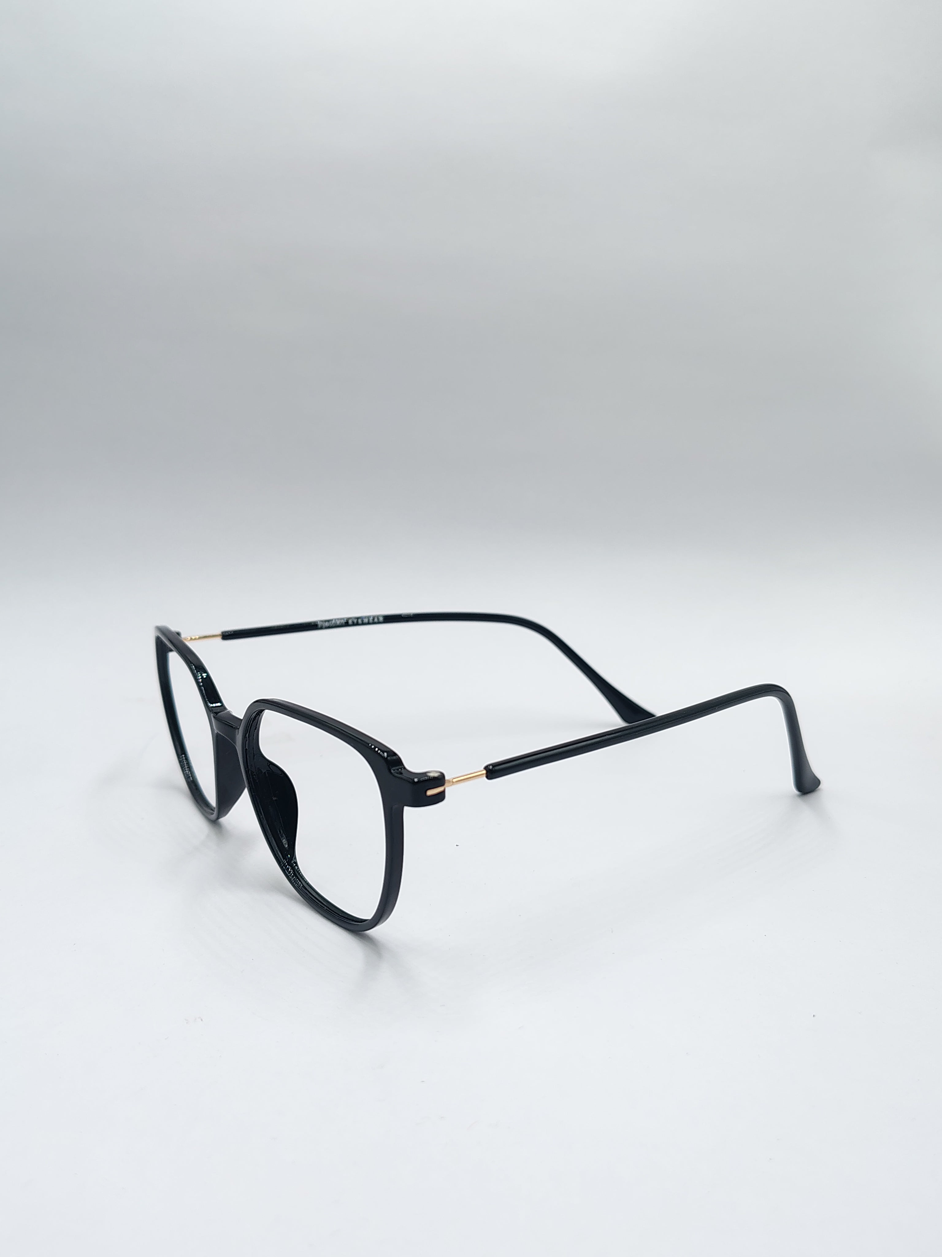vision plus shiny black frame