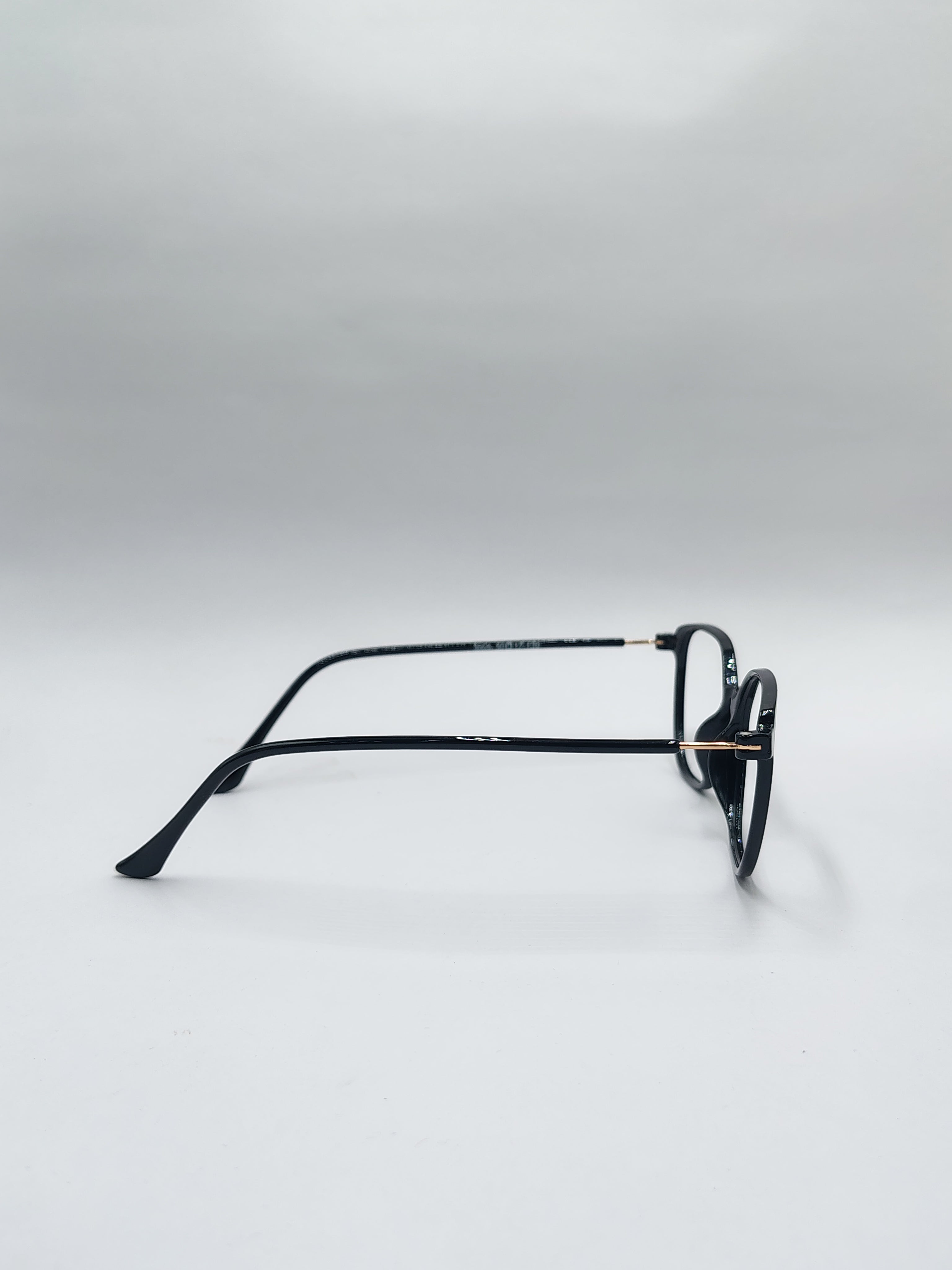 vision plus shiny black frame