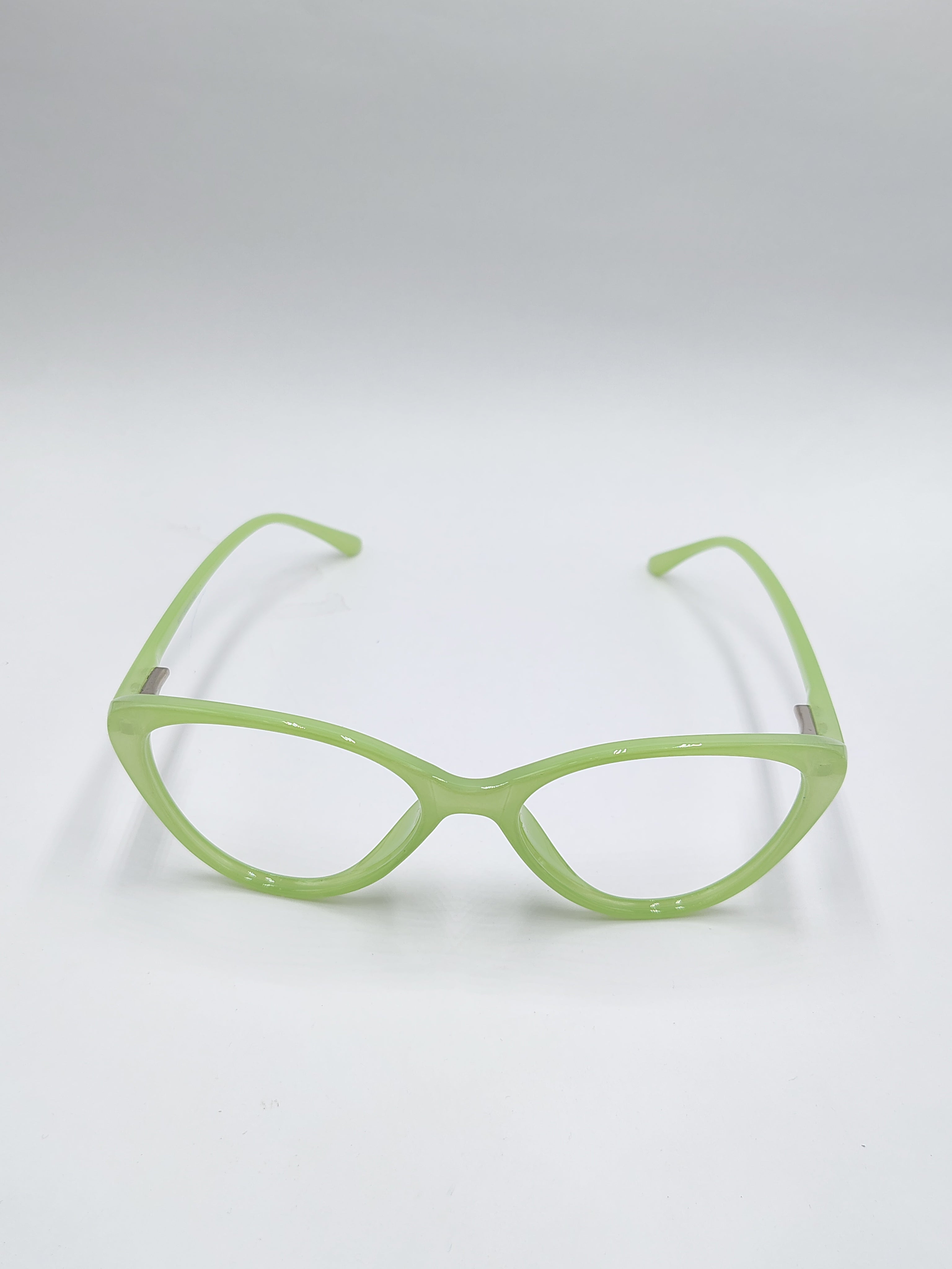 vision plus glossy light green frame