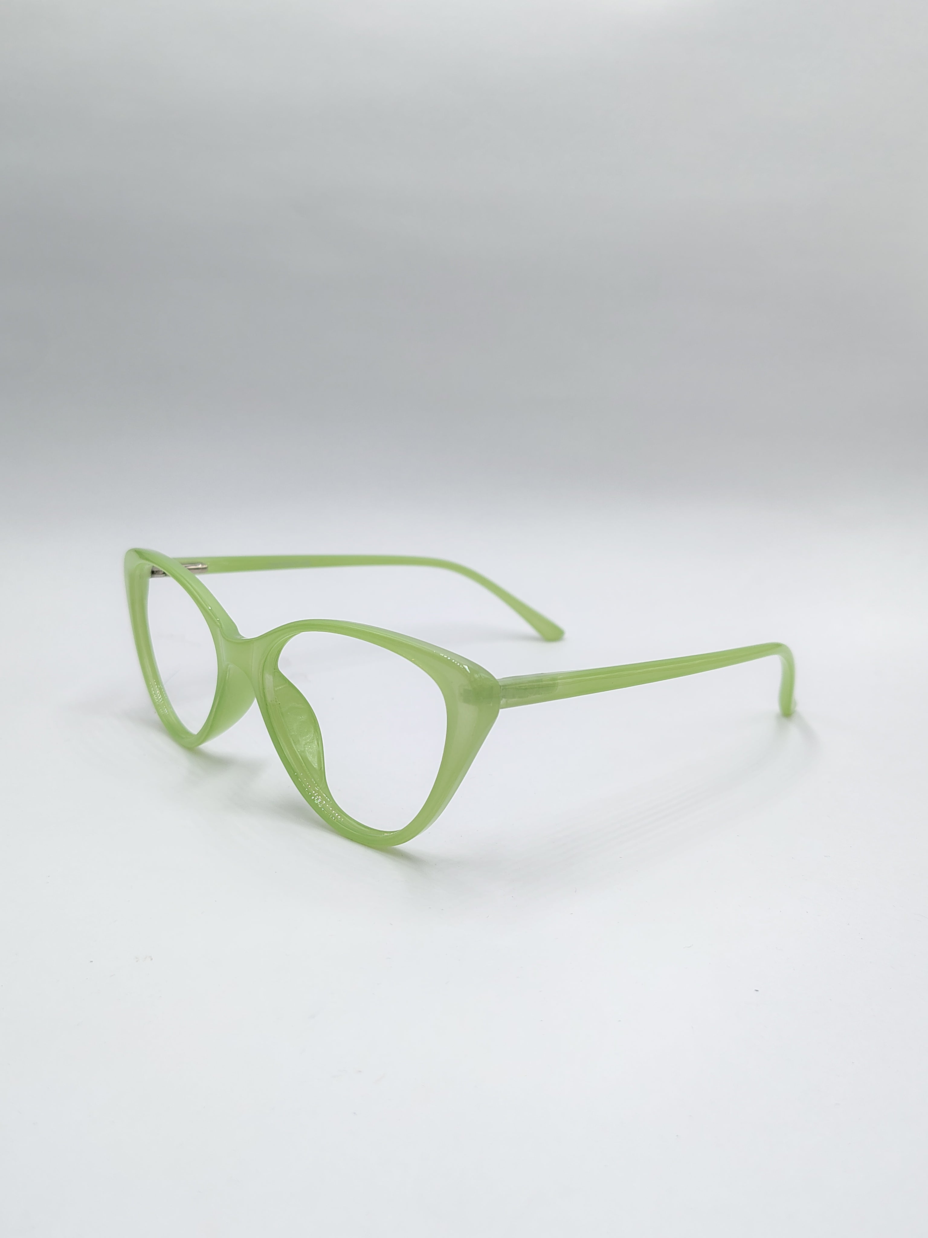 vision plus glossy light green frame